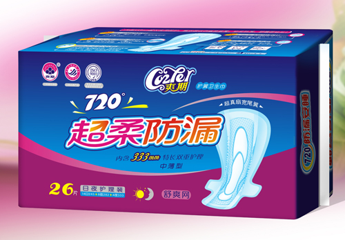 爽期超柔防漏舒爽網(wǎng)護翼衛生巾