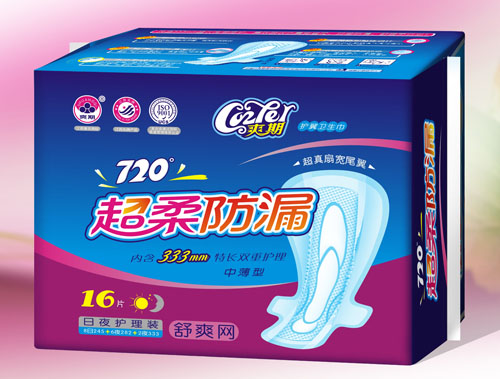 爽期超柔防漏舒爽網(wǎng)衛生巾