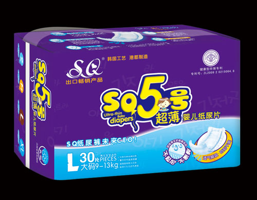 SQ5号超薄婴儿纸尿片L码30片