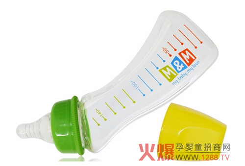 M&M婴幼儿奶瓶 弧形防呛给宝贝更多爱-品牌