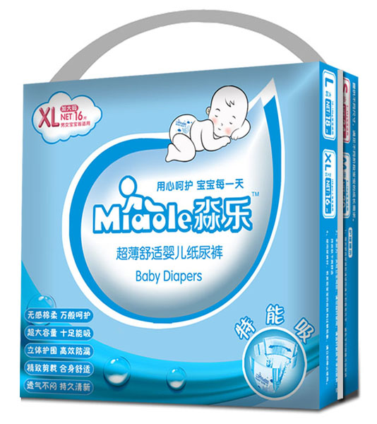 淼乐超薄舒适婴儿纸尿裤XL码16片