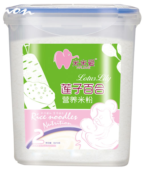 米米爱莲子百合营养米粉-火爆孕婴童招商网