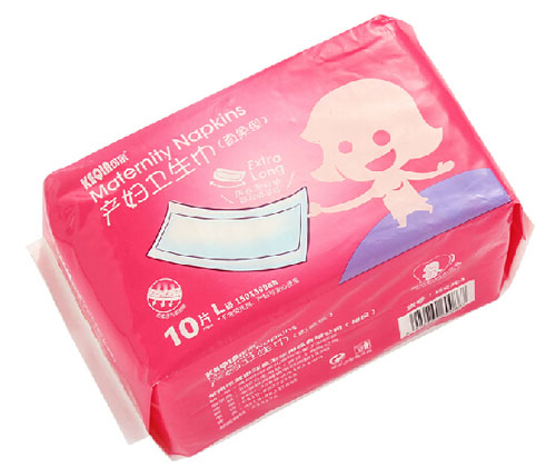 可亲产后卫生巾绵柔超长L码10片装