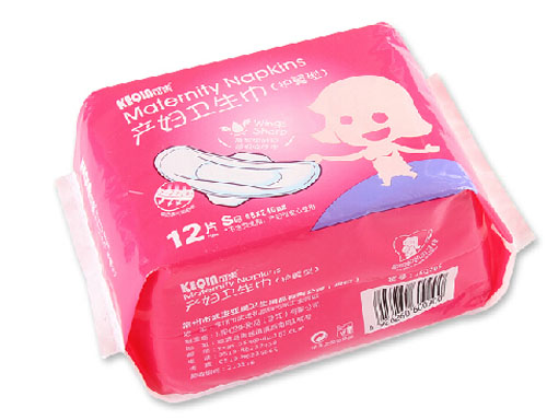 可亲产妇卫生巾S码12片装