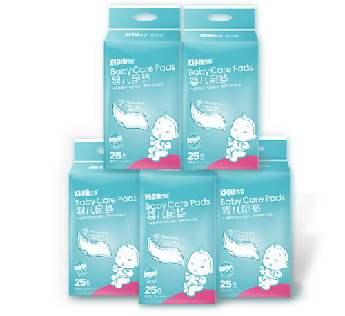 可亲婴儿尿垫5包125片套装