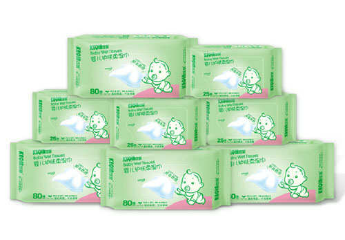 可亲婴儿护肤柔湿巾420片组合套装