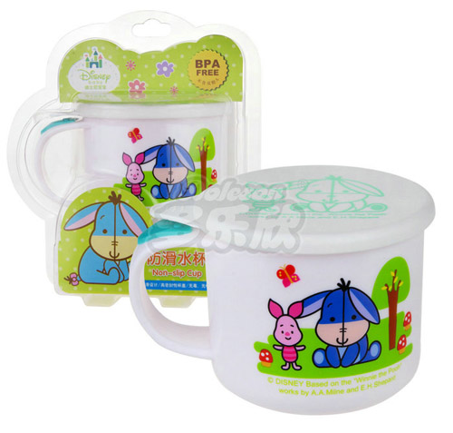 迪士尼宝宝防滑带盖水杯