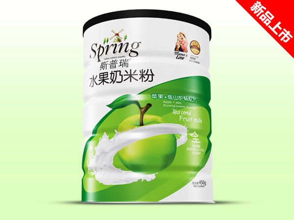 斯普瑞苹果淮山水果奶米粉铁听-火爆孕婴童招