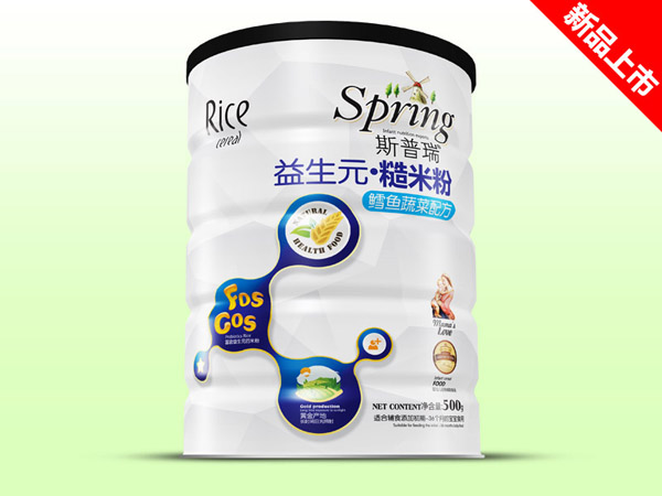 斯普瑞鳕鱼蔬菜益生元糙米粉铁听-火爆孕婴童