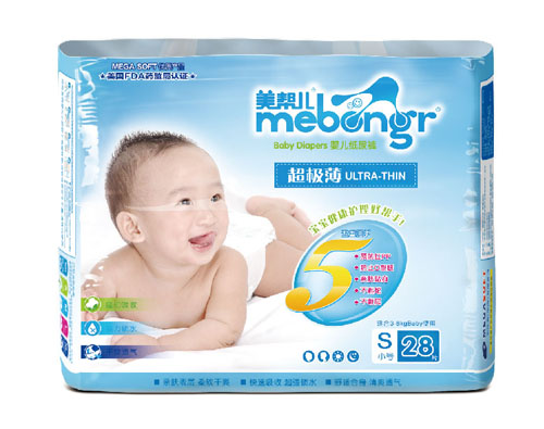 美帮儿超级薄尿裤S码