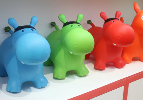 哈哈球河马充气玩具