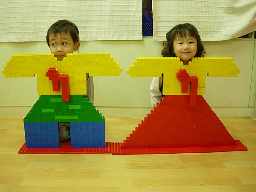 乐高天使木玩具