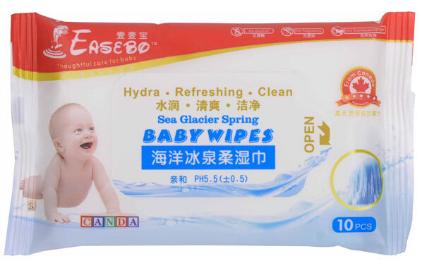 壹壹宝海洋冰泉柔湿巾10片装