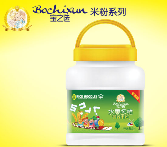 寶之選水果多維營(yíng)養米粉800g桶裝
