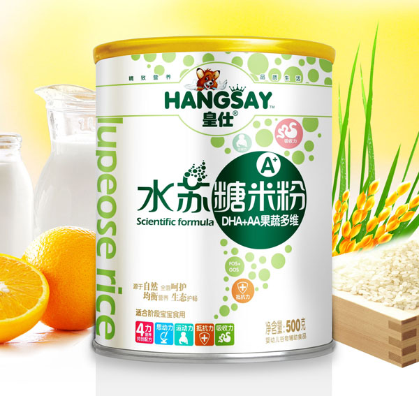 皇仕DHA+AA果蔬多维水苏糖米粉