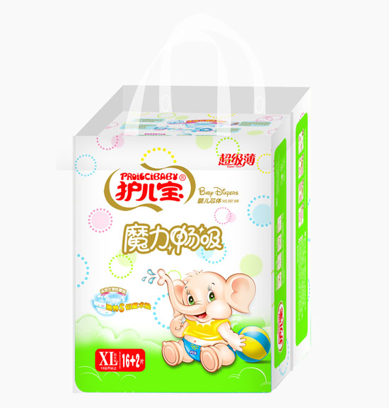 护儿宝魔力畅吸婴儿芯体纸尿裤XL码小包