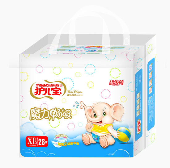 护儿宝魔力畅吸婴儿芯体纸尿裤XL码中包