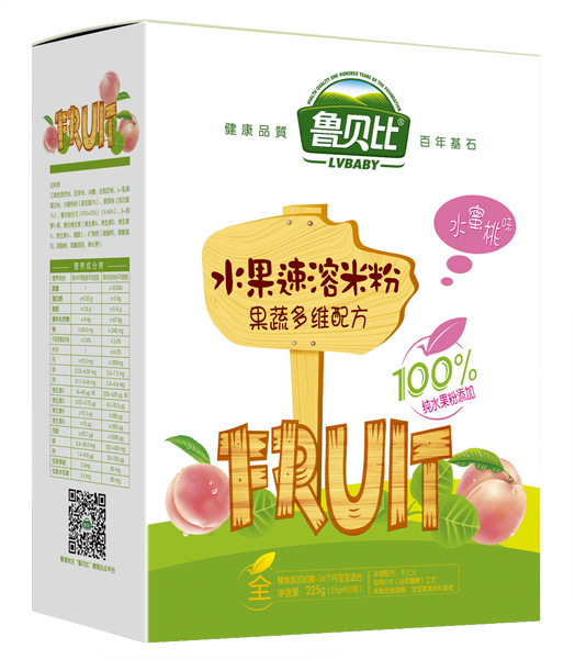 鲁贝比果蔬多维五谷杂粮配方配方水果速溶米粉