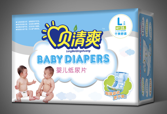貝清爽紙尿片L