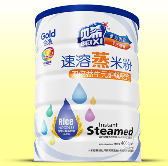 贝希双倍益生元护畅速溶蒸米粉铁听