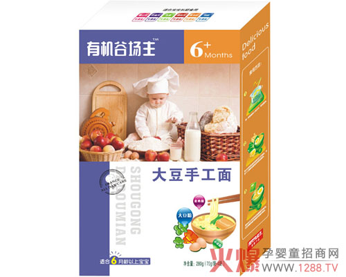 能芝婴幼儿大豆手工面 有嚼劲不易糊-产品资讯