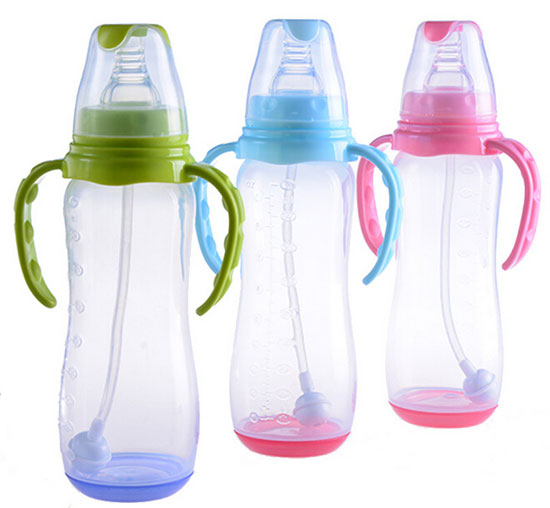 富婴坊婴儿PP感温奶瓶三色