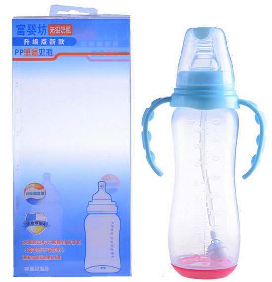 富婴坊婴儿PP感温奶瓶