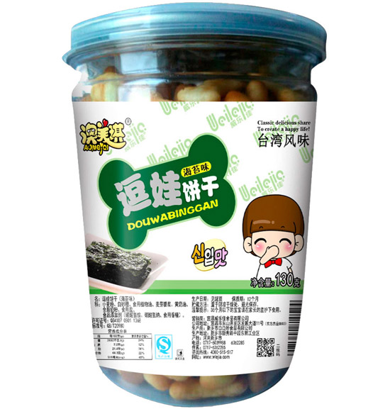 澳美琪逗娃饼干海苔味