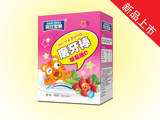 貝比世家磨牙棒（草莓維C）