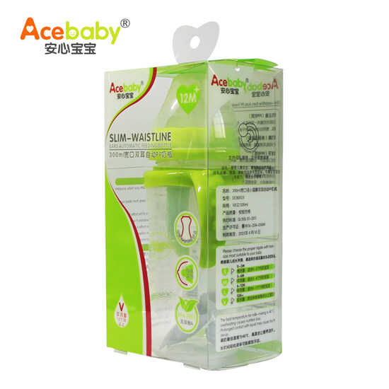 ���ı���300ml�����Զ�˫��PP��ƿ��ɫ�ֱ���װ