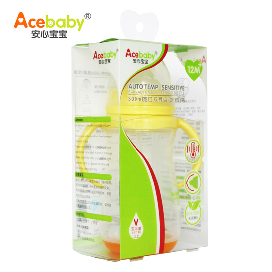 ���ı���300ml����˫���Զ�����PP��ƿ��ɫ��װ