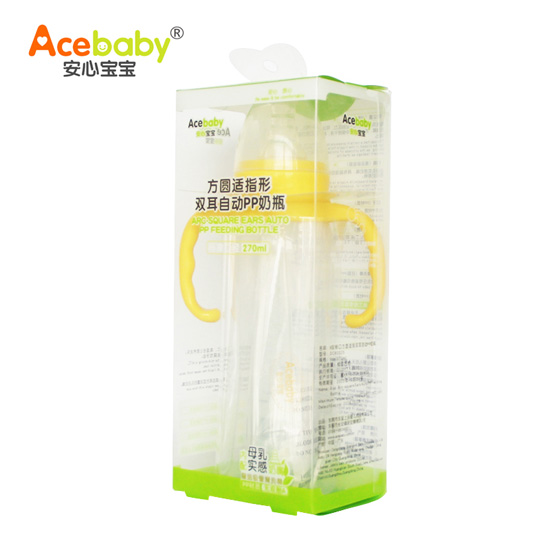 ���ı���270ml��ڷ�Բ��ָ��˫���Զ�PP��ƿ