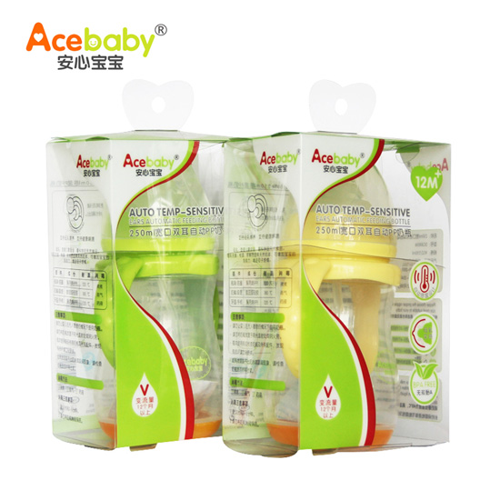 ���ı���250ml����˫���Զ�����PP��ƿ��ɫ��ɫ��װ