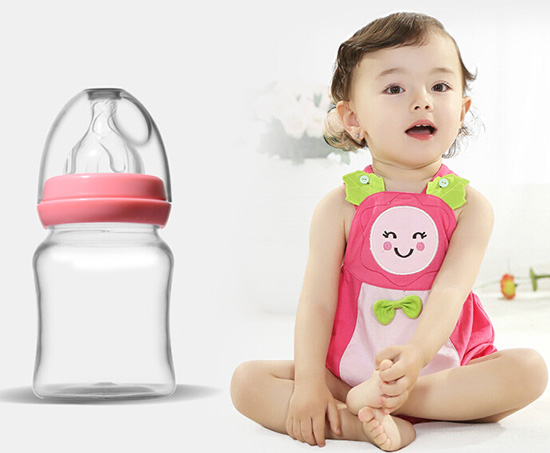 爱弗图西150mlPP宽口奶瓶(玫红)