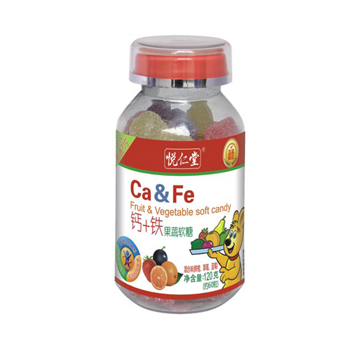 120克悦仁堂钙+铁果蔬软糖
