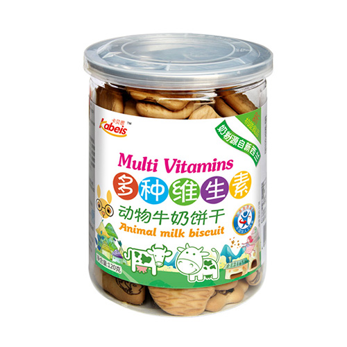 120克卡贝思多种维生素动物牛奶饼干