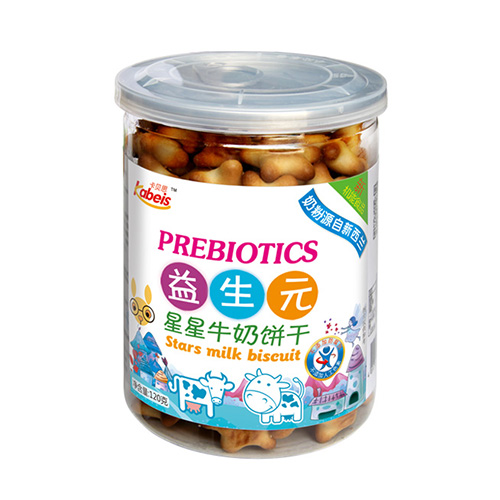 120克卡贝思益生元星星牛奶饼干