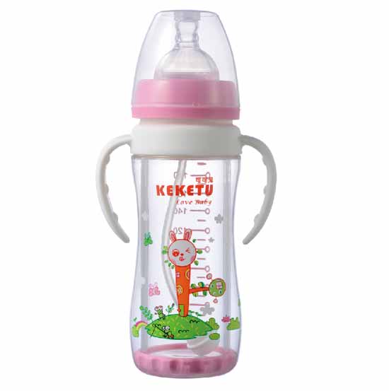 可可兔防爆玻璃奶瓶200ml