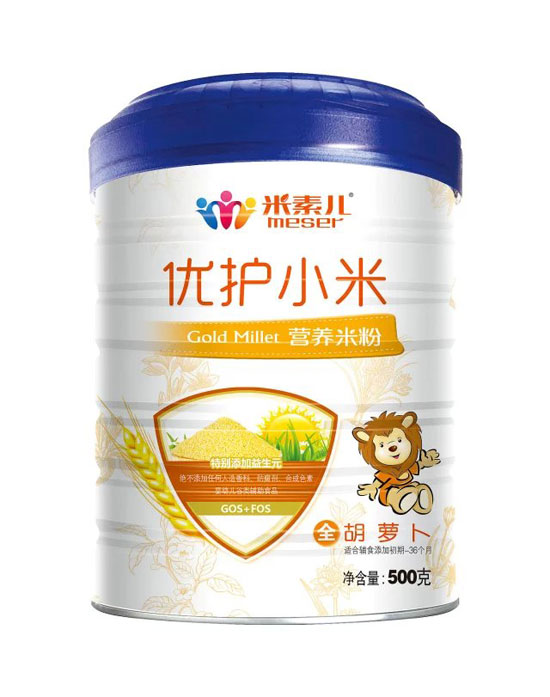 米素兒胡蘿卜優(yōu)護小米營(yíng)養米粉