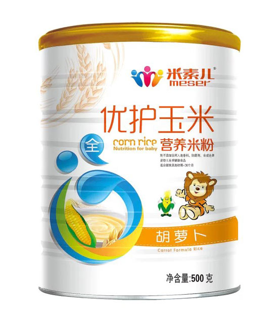米素兒胡蘿卜優(yōu)護玉米營(yíng)養米粉聽(tīng)裝