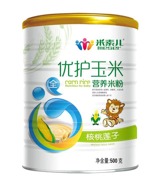 米素兒核桃蓮子優(yōu)護玉米營(yíng)養米粉