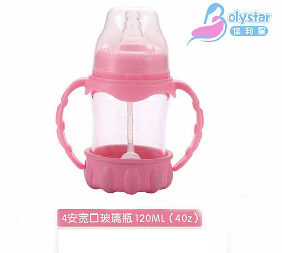 保利星120ml宽口自然实感晶钻奶瓶