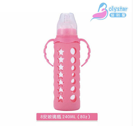 保利星240ml自然实感晶钻奶瓶