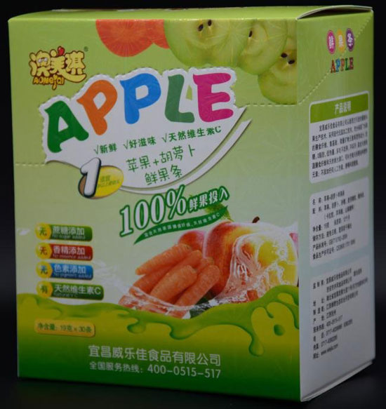 澳美琪鮮果條（蘋(píng)果+胡蘿卜味）