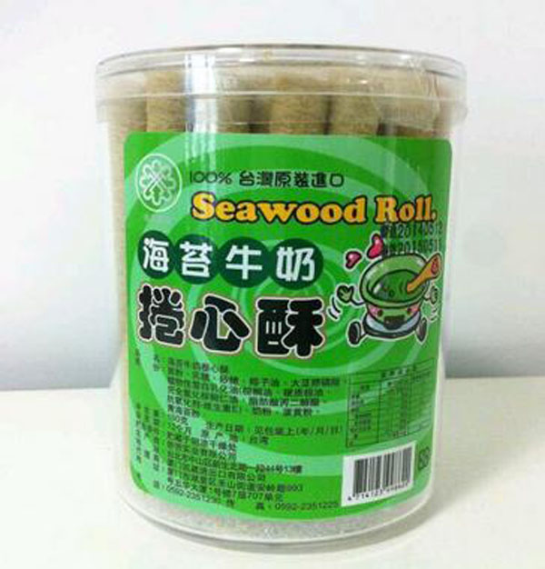 侨芳海苔牛奶卷心酥