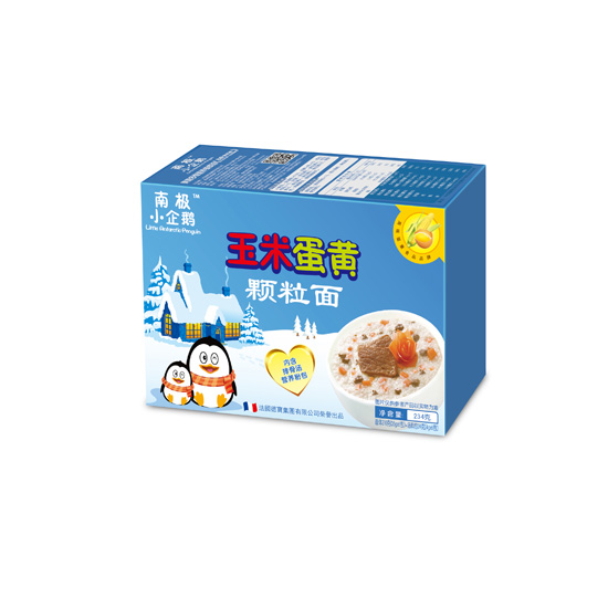南极小企鹅玉米蛋黄颗粒面234克