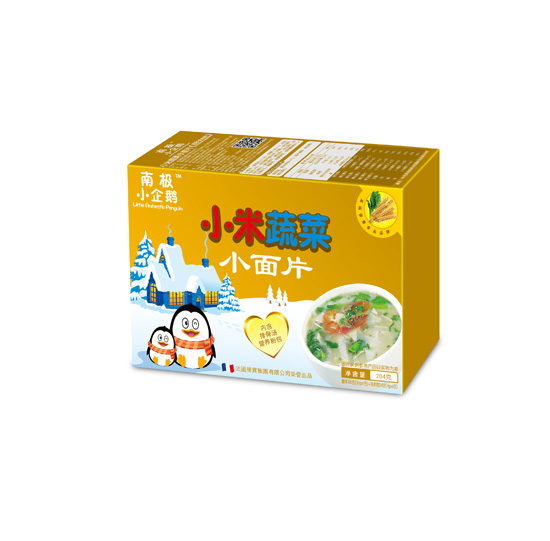 南极小企鹅小米蔬菜小面片204克