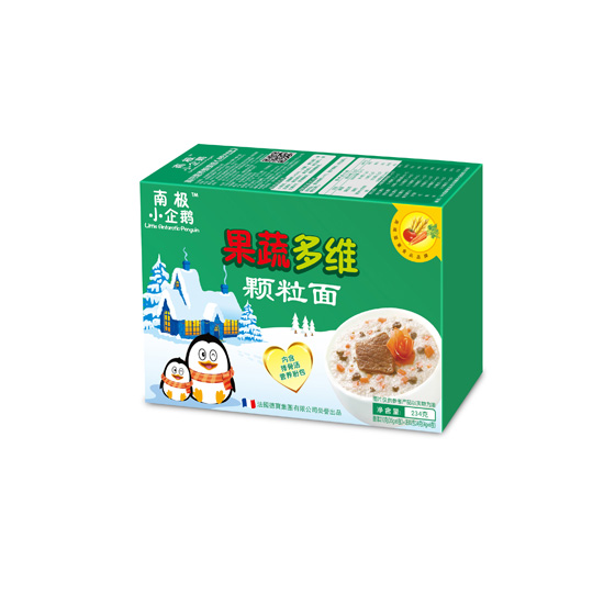 南极小企鹅果蔬多维颗粒面234克