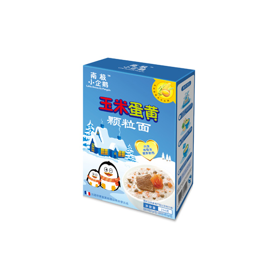 南极小企鹅玉米蛋黄颗粒面