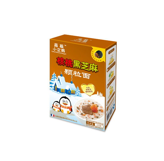 南极小企鹅核桃黑芝麻颗粒面